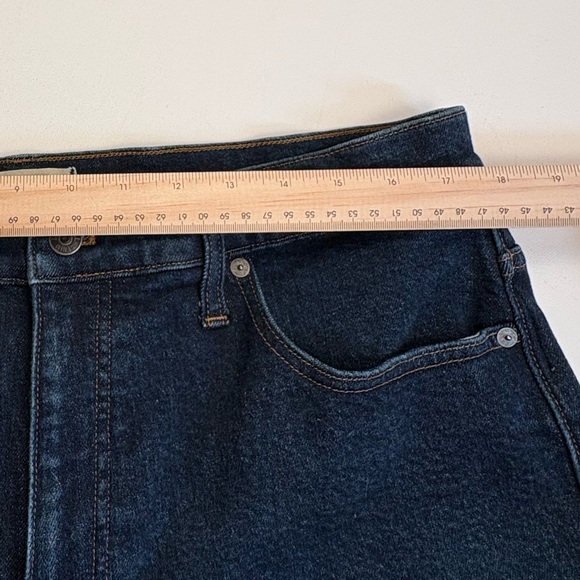 Madewell The '90s Straight Leg Jeans Dark Wash Size 33 - Picture 10 of 10